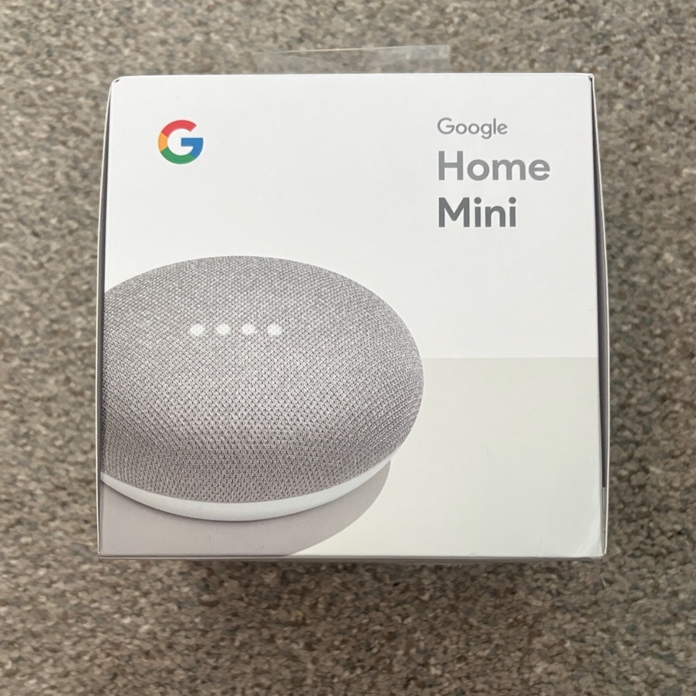 Google Home Mini in Light Gray (1st Gen) never opened